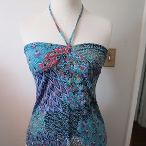 Twenty One Women's Multicolor Halter Top, Size: L